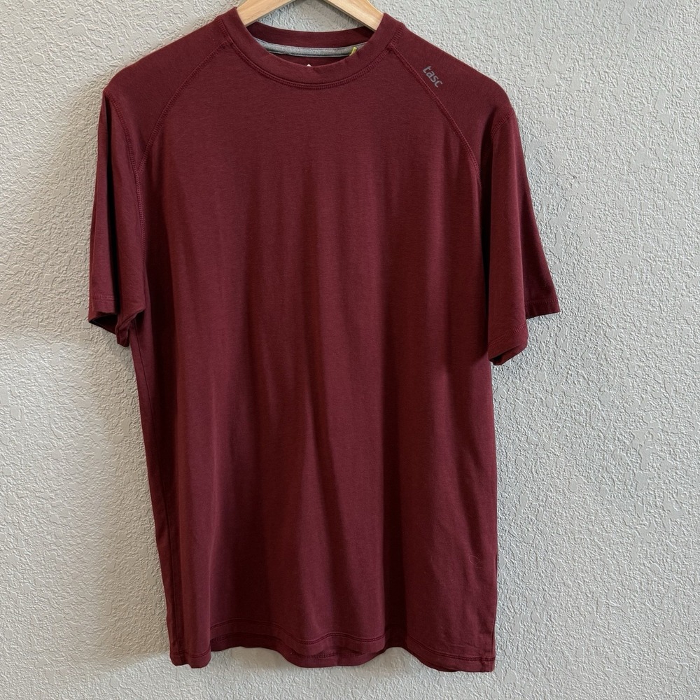 tasc Performance Technology Bamboo tee Men's M Burgundy